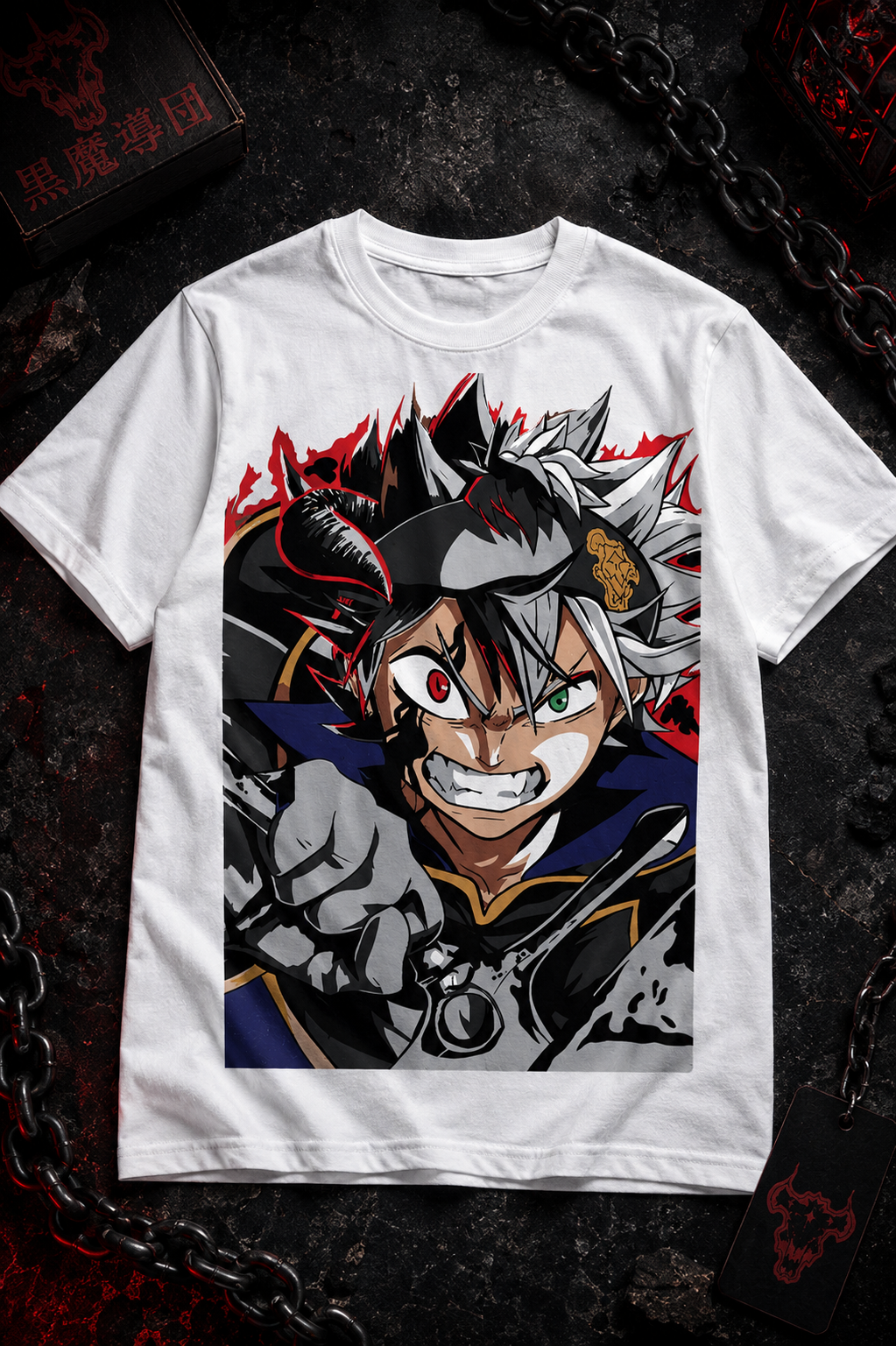 Тениска Аста - Black Clover - бяла