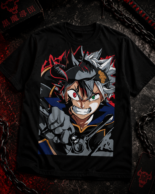 Тениска Аста - Black Clover - черна