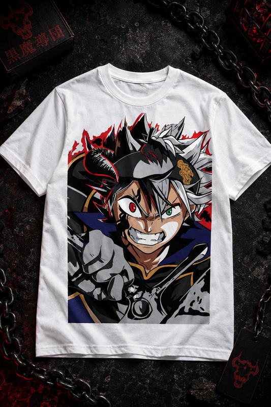 Тениска Аста - Black Clover - бяла