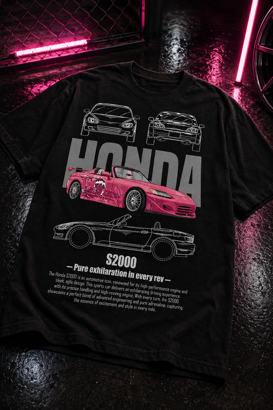 Тениска Honda S2000 - черна