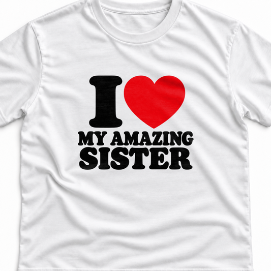 Тениска I LOVE MY AMAZING SISTER