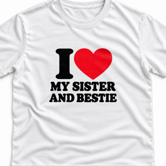 Тениска I LOVE MY SISTER & BESTIE