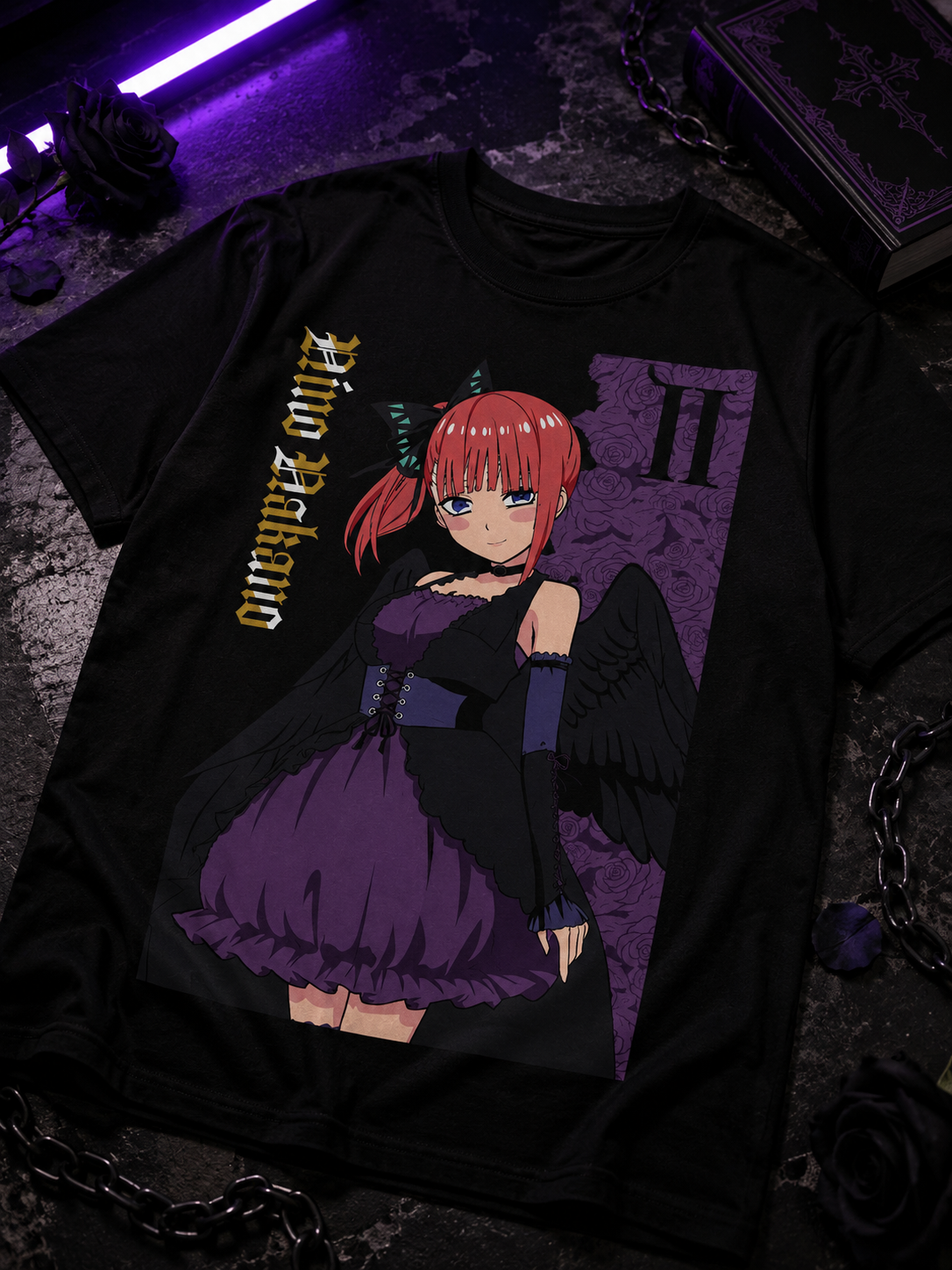 Тениска Нино Накано - Gothic - черна